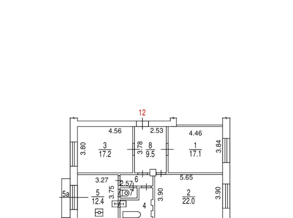 Изменение границ ванной комнаты и уборной